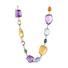 H. Stern Aquamarine, Citrine, Tourmaline, Topaz, Amethyst and Garnet Necklace