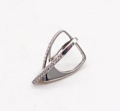 H. Stern Architectural Geometric Cocktail Ring 18Kt White Gold 1.05 Cts Diamonds