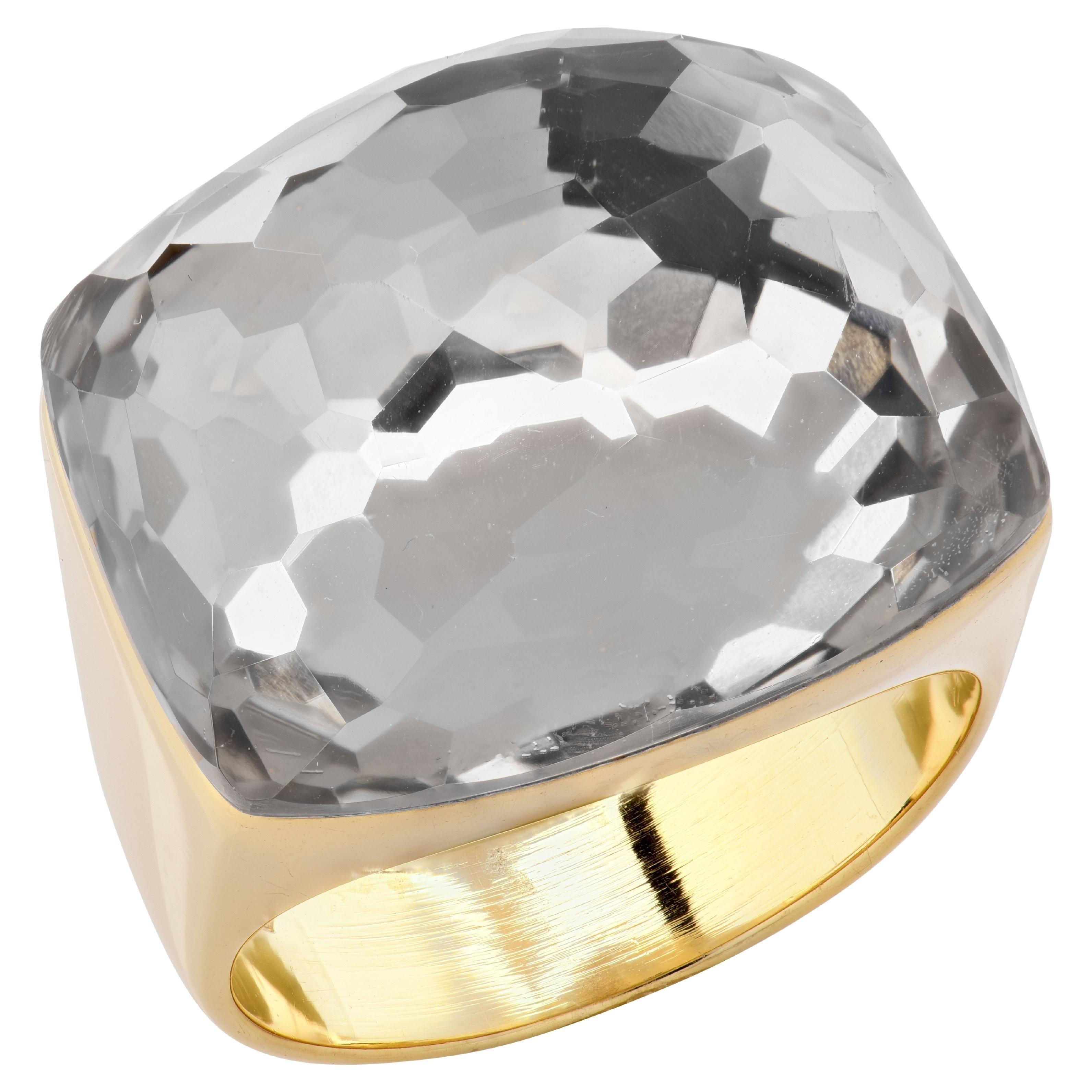 H. Stern By Diane von Furstenberg Geometrischer Power Bergkristall Cocktail Ring im Angebot