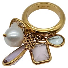 H. Stern by Diane von Fürstenberg Ring with amethyst, citrine and praseolite