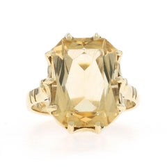 H Stern Citrine Cocktail Solitaire Ring - Yellow Gold 18k 11.40ct