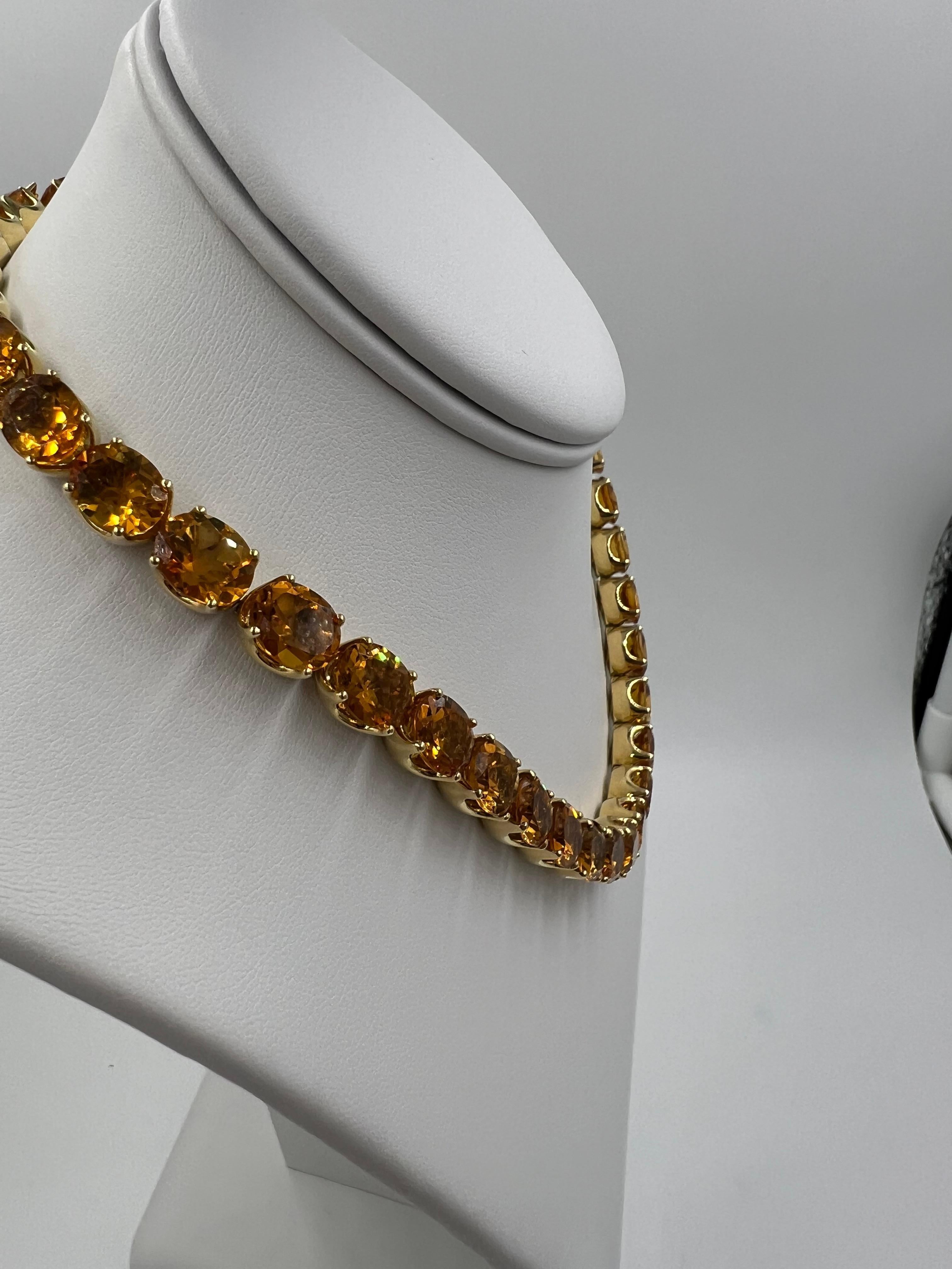 H. Stern Citrine Riviera Yellow Gold Necklace 5