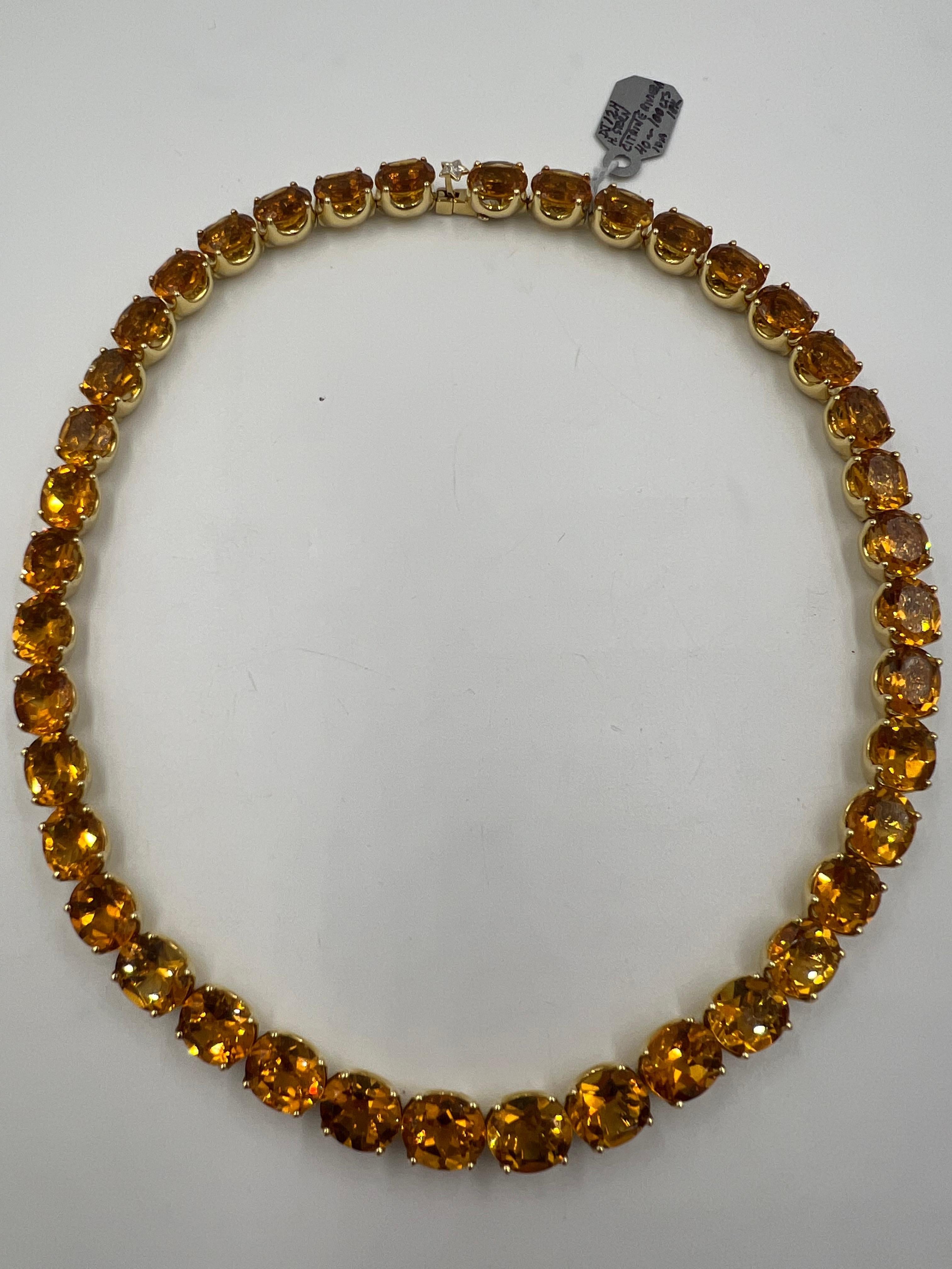 H. Stern Citrine Riviera Yellow Gold Necklace 6