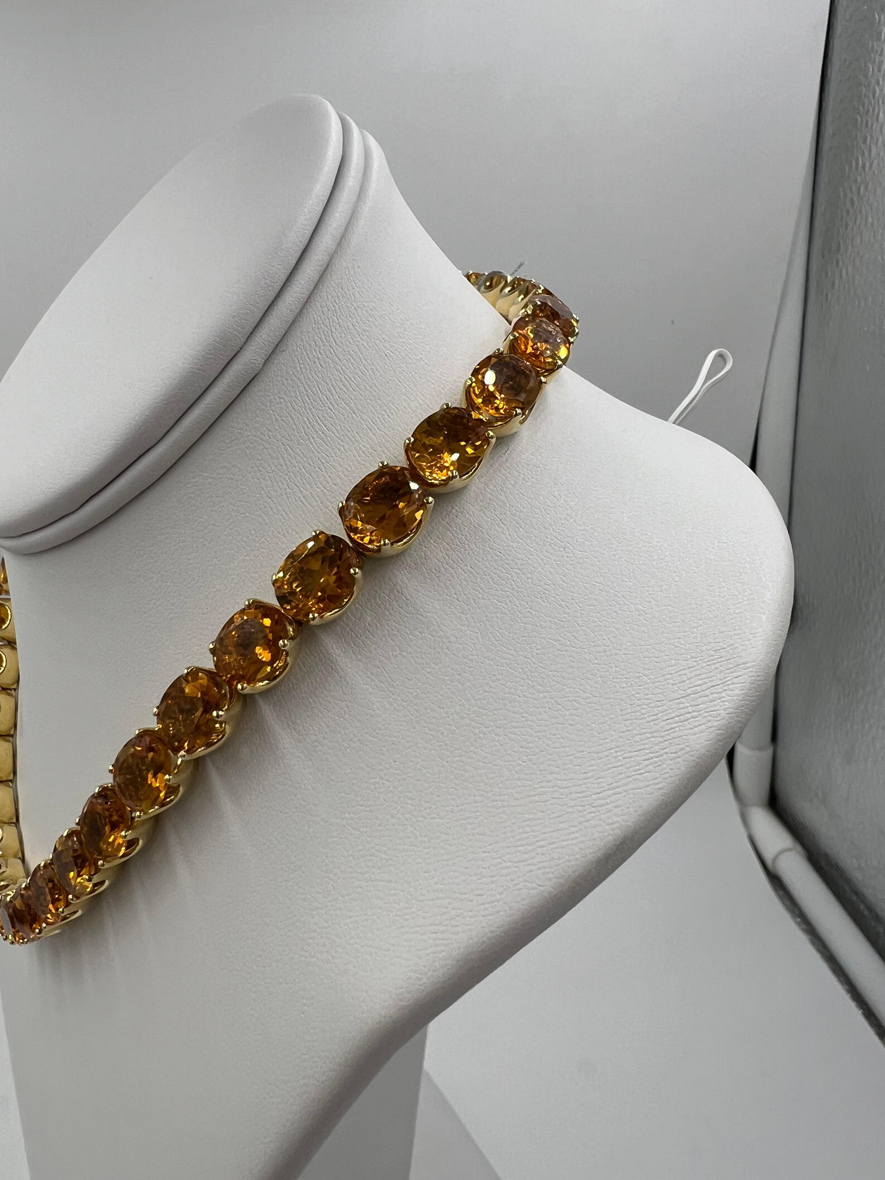 H. Stern Citrine Riviera Yellow Gold Necklace 2