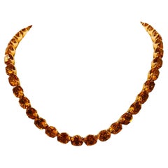 H. Stern Citrine Riviera Yellow Gold Necklace