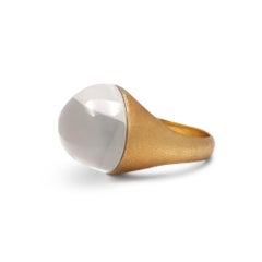 H. Stern 'Cobblestone' Yellow Gold Rock Crystal Ring