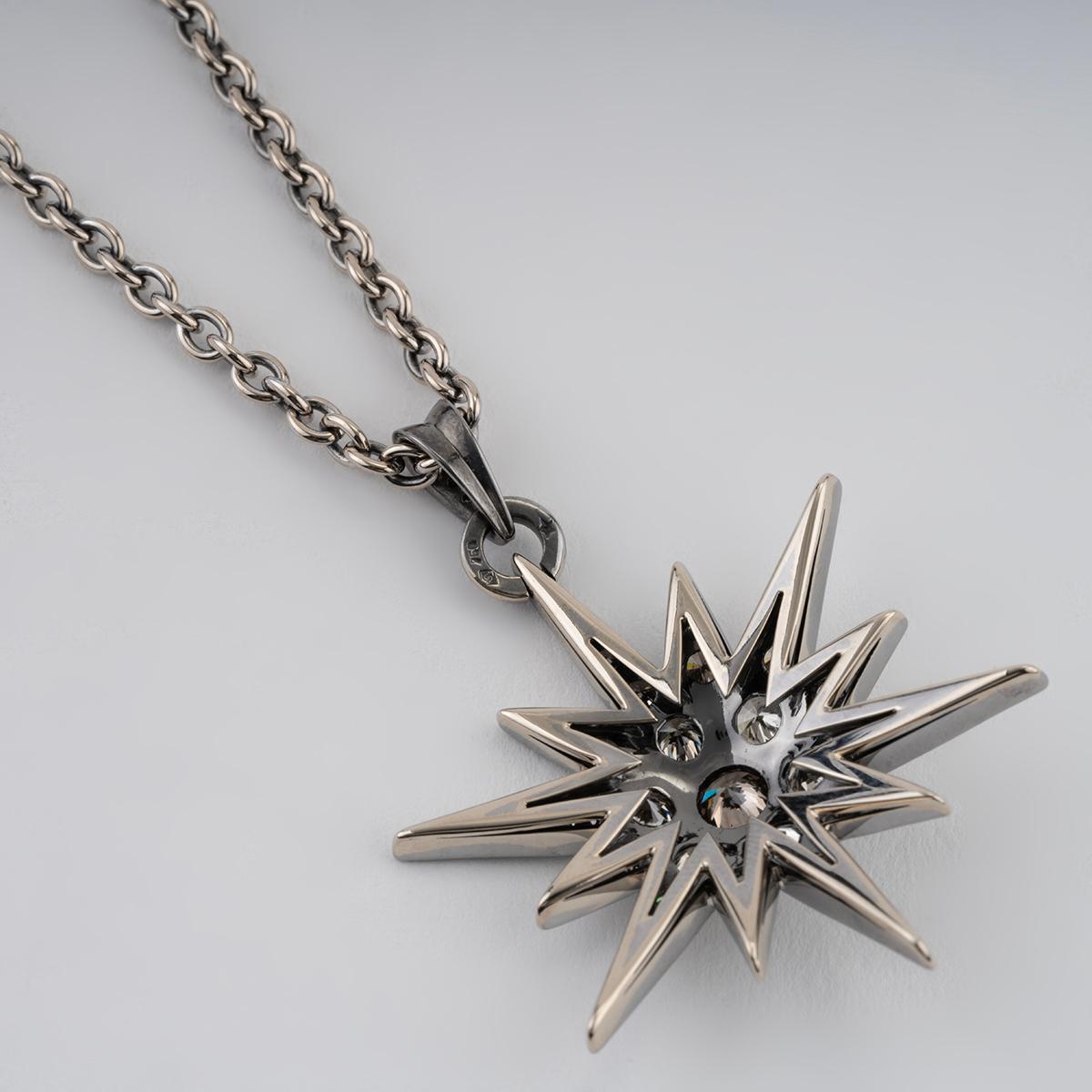 H Stern Collier étoile de collection en or cognac et diamants, taille large 22 pouces en vente 1