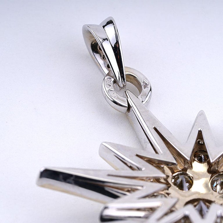 H Stern Cognac Diamond Star Collection Necklace Noble Gold For Sale at ...