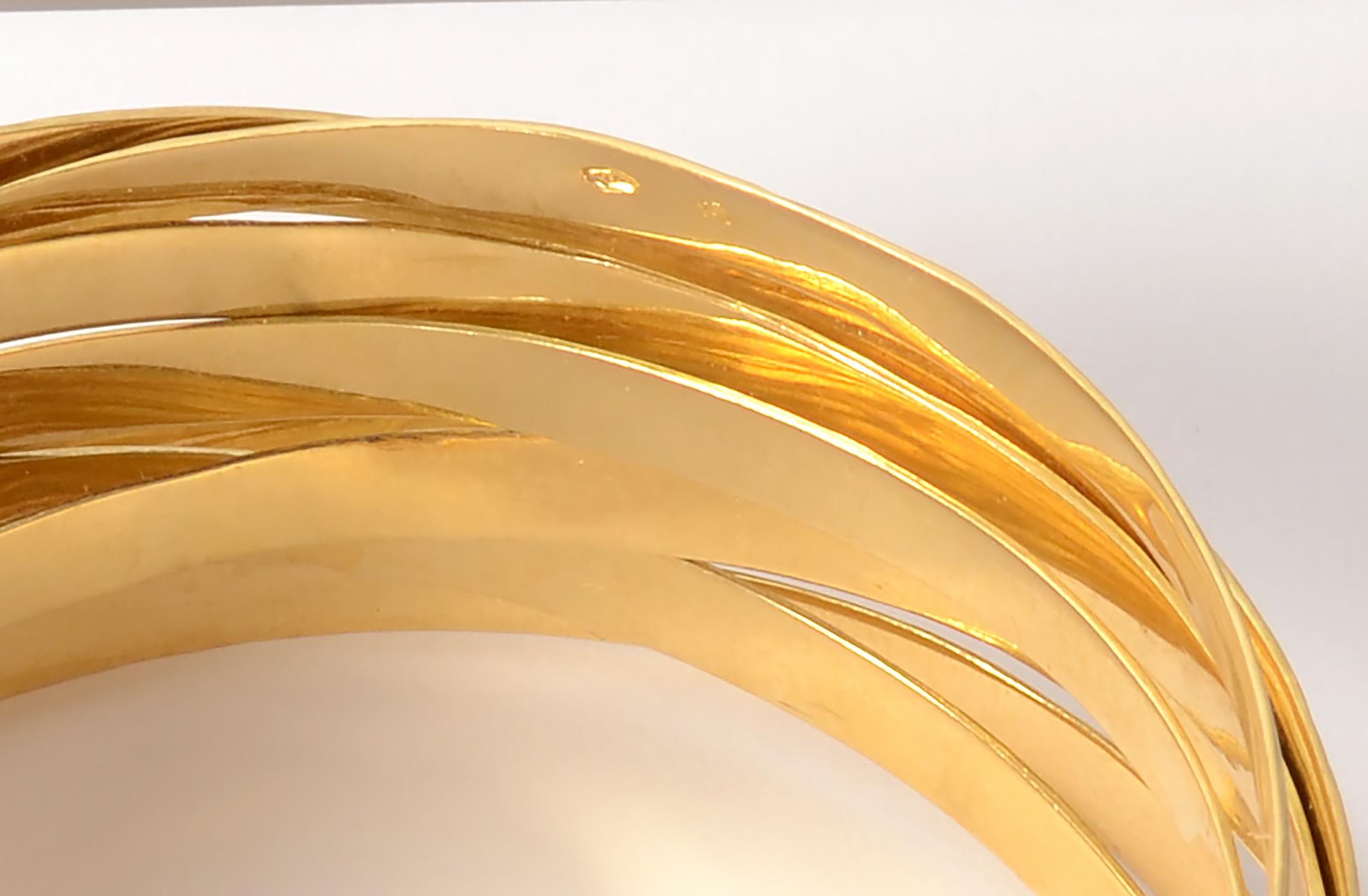 Women's H. Stern Coiled Gold Bangle Bracelets