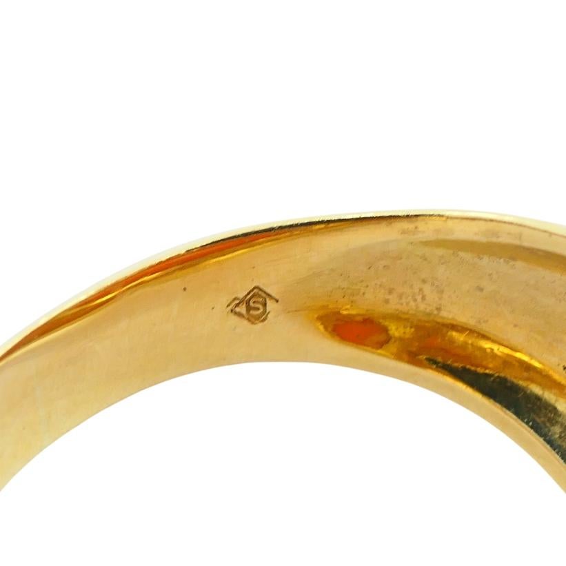 H. Stern Anello di corallo in oro 18k Gioielli d'epoca in vendita 2
