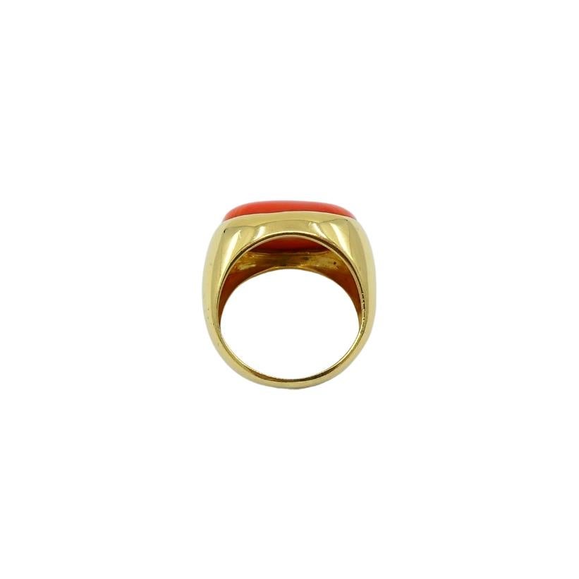 H. Stern Anello di corallo in oro 18k Gioielli d'epoca in vendita 4