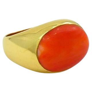 H. Stern Korallenring 18k Gold Vintage-Schmuck