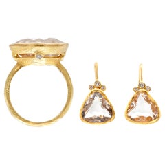 H. Stern Crystal Earrings and Ring Set