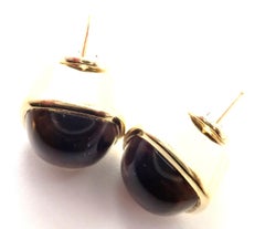H. Stern Diamond Imperial Topaz Yellow Gold Earrings
