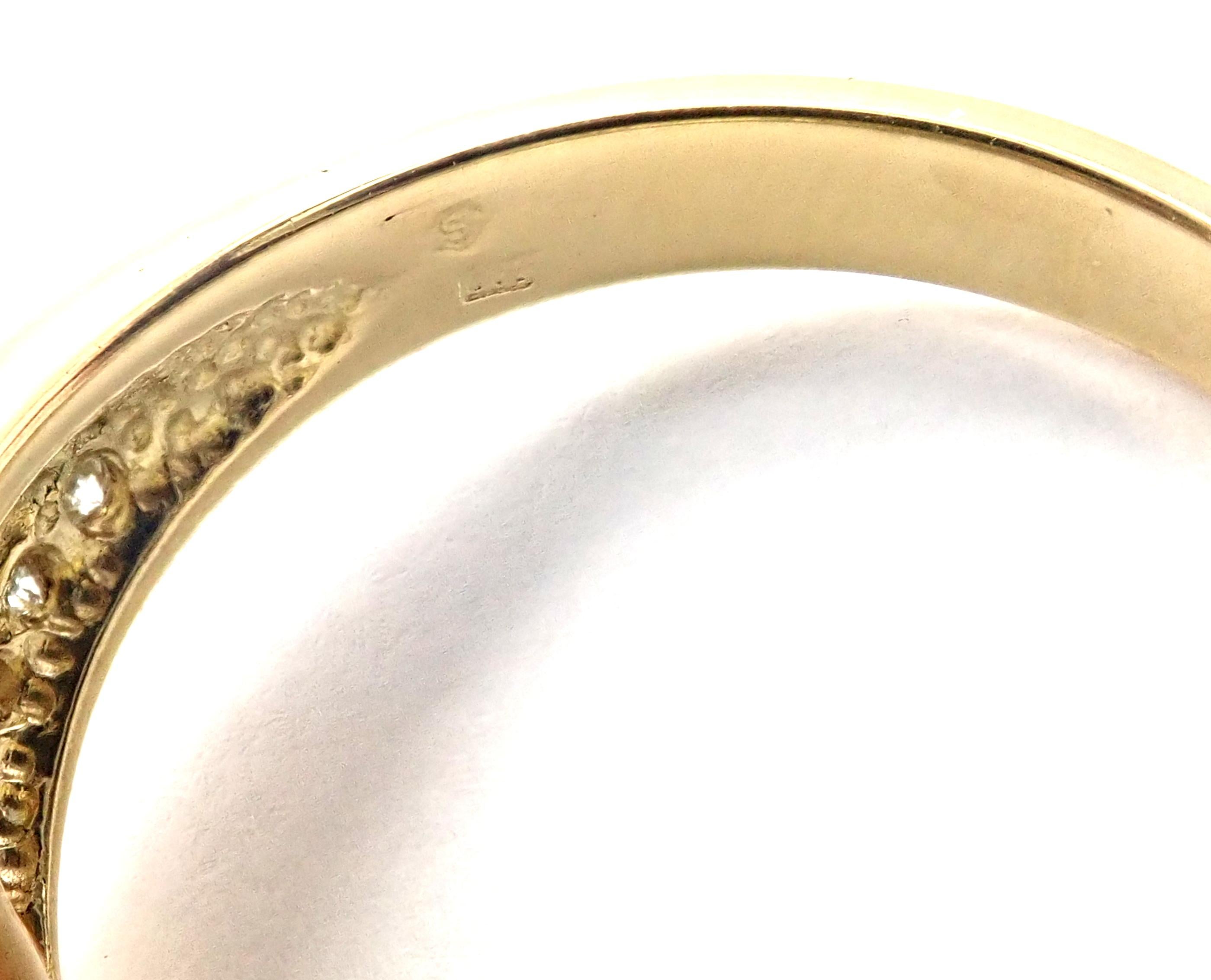 H. Stern Bague en or jaune avec topaze impériale et diamants 1