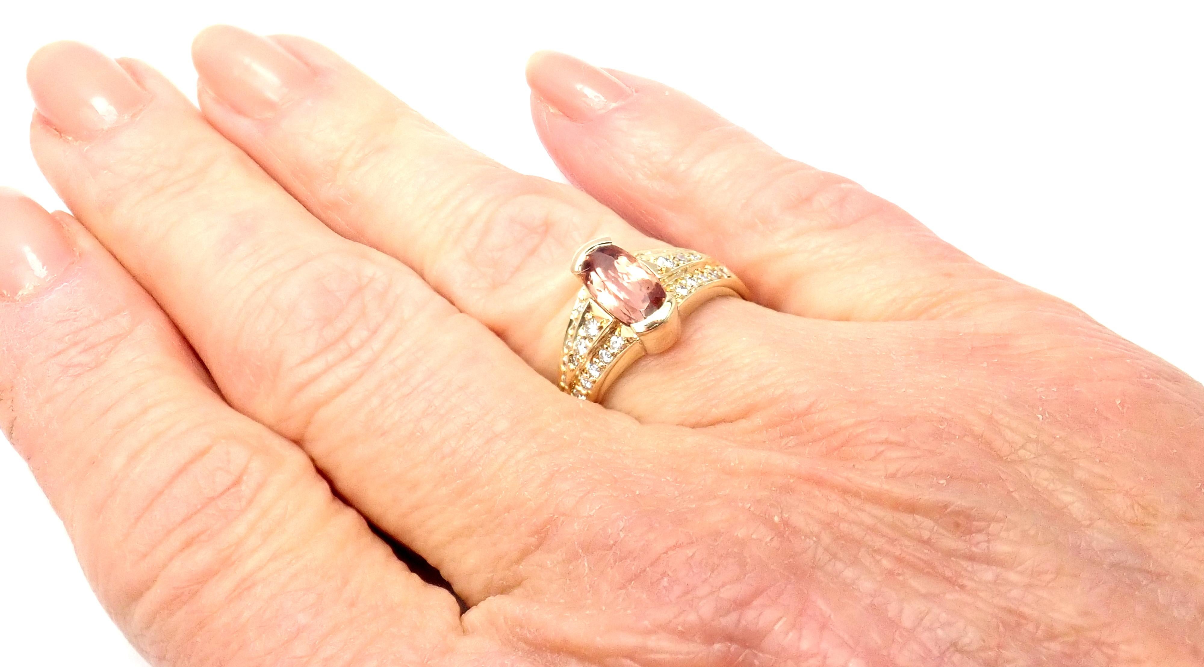 H. Stern Bague en or jaune avec topaze impériale et diamants 3