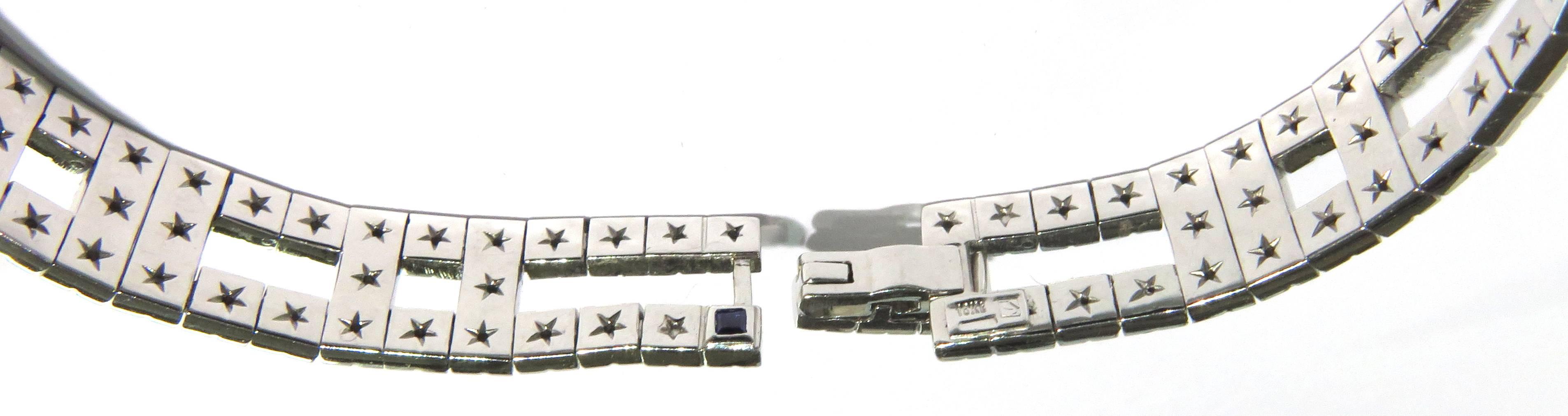 H. Stern Diamond Metropolis Collection Architectural White Gold Bracelet In Excellent Condition For Sale In Palm Beach, FL