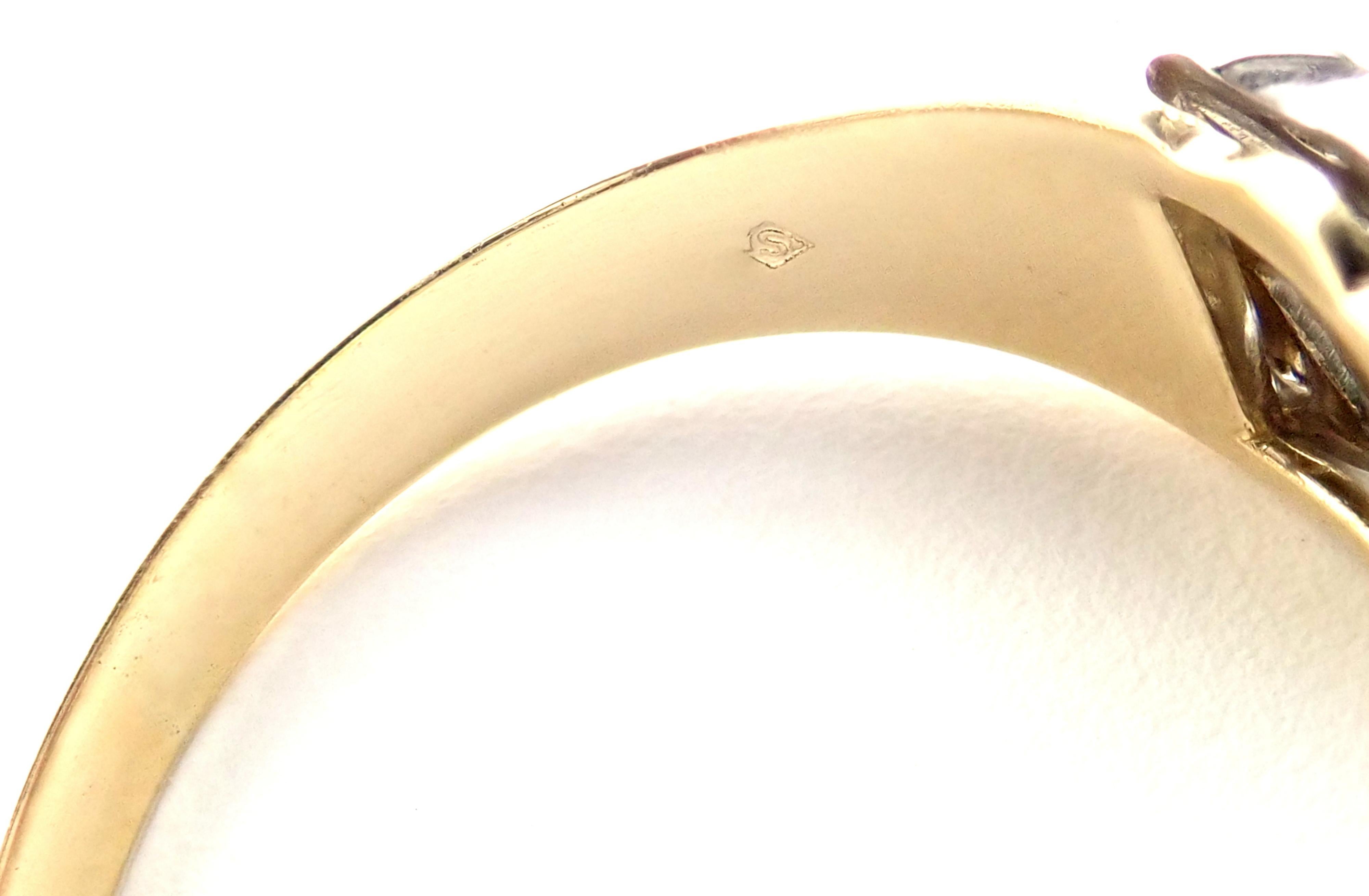 H. Stern Diamond Yellow Gold Band Ring 2