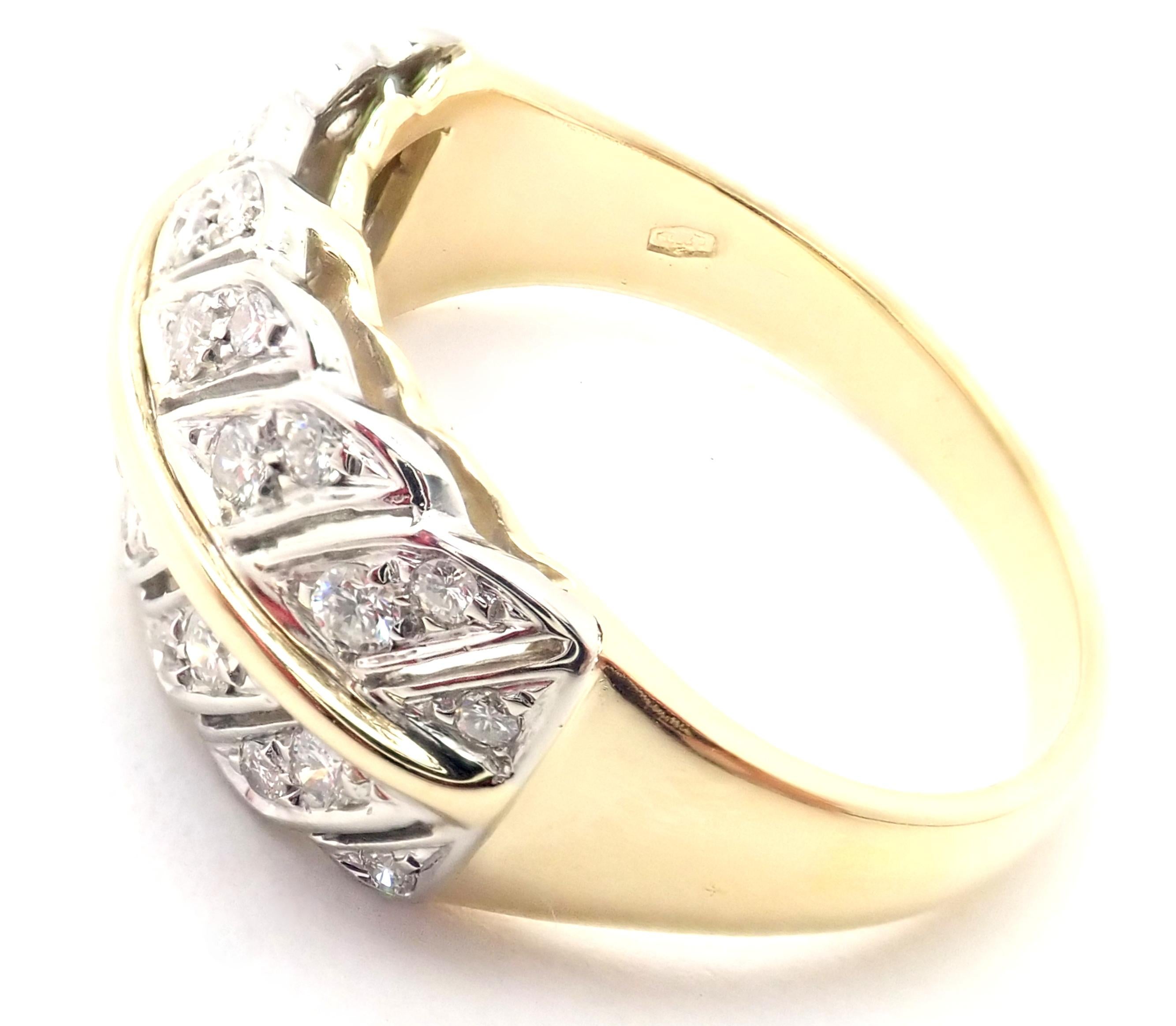 H. Stern Diamond Yellow Gold Band Ring In Excellent Condition In Holland, PA