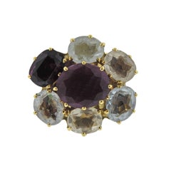 H. Stern Diane Von Furstenberg Harmony Multicolor Gemstone Gold Ring