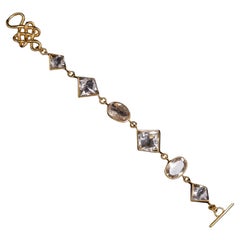 H. Stern Diane von Furstenberg Rock Crystal Rutilated Quartz Bracelet Gold