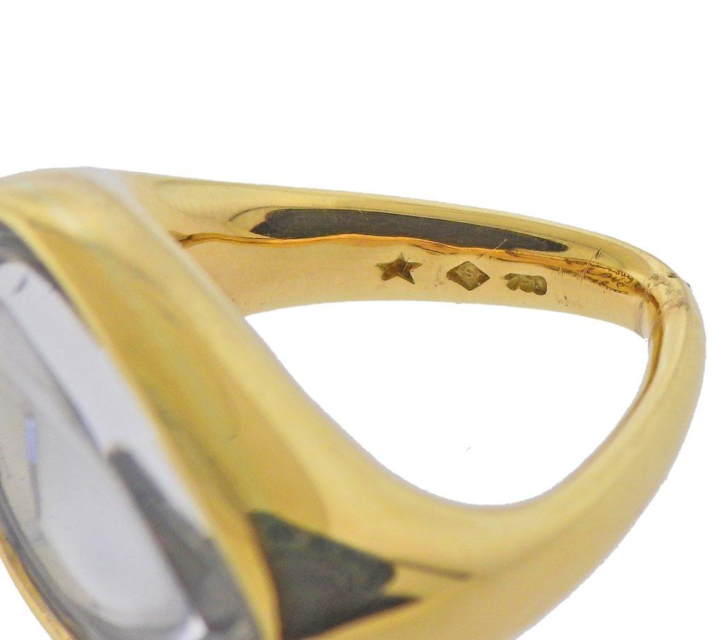 H. Stern DVF Gold Crystal Love Harmony Laughter Ring für Damen oder Herren