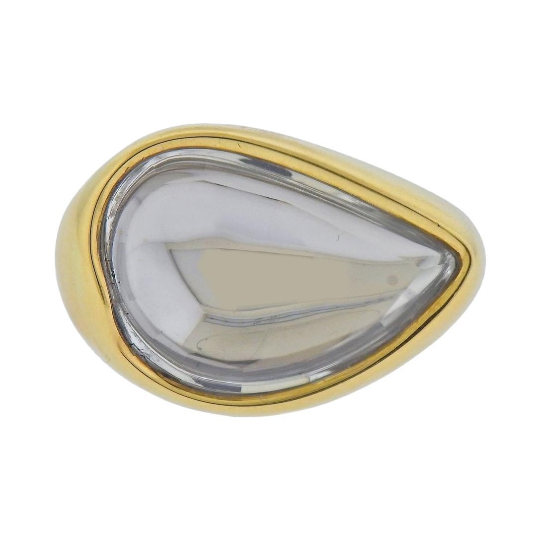 H. Stern DVF Gold Crystal Love Harmony Laughter Ring