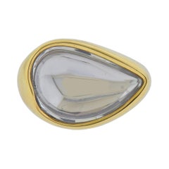 Vintage H. Stern DVF Gold Crystal Love Harmony Laughter Ring