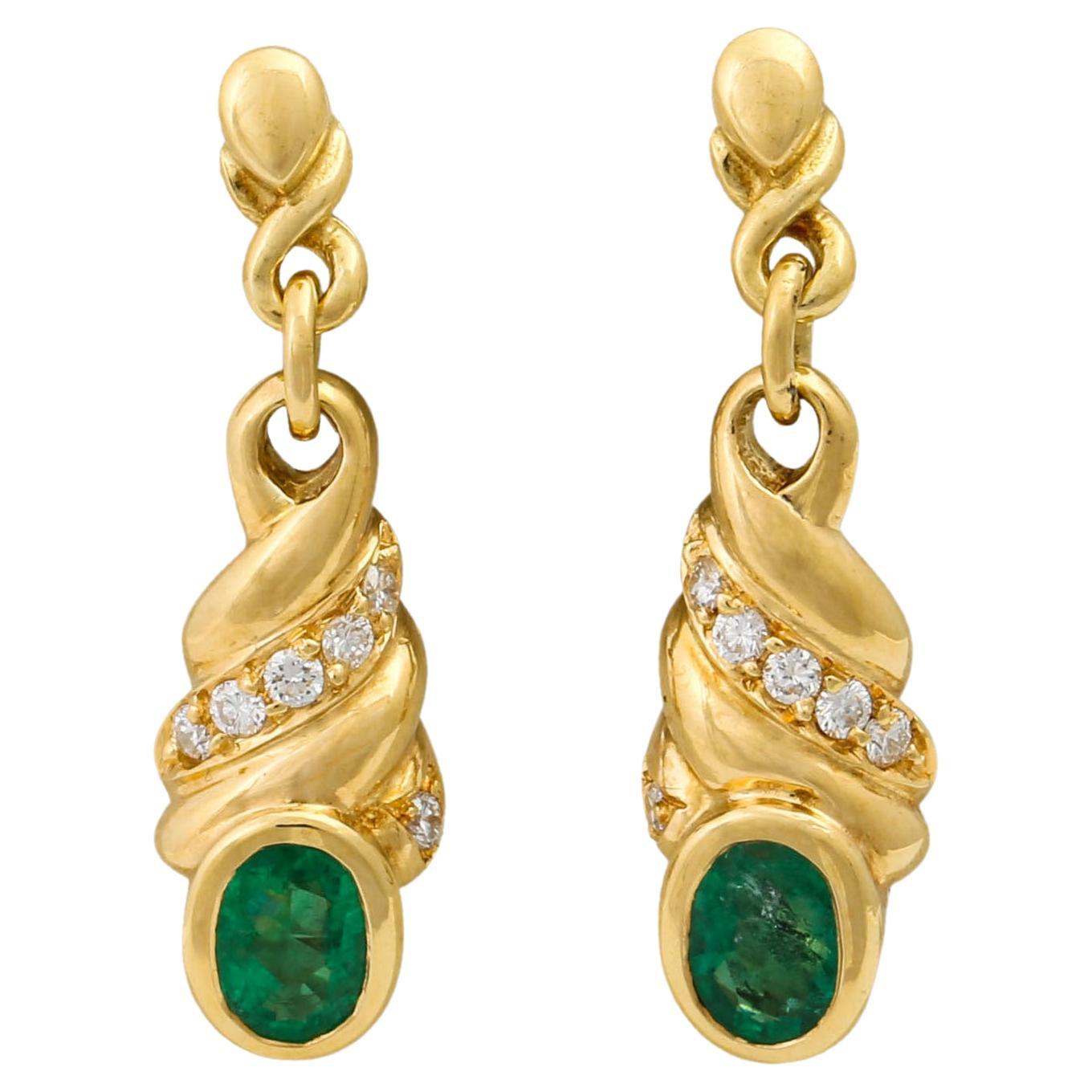 H. Stern Earrings with Emeralds For Sale