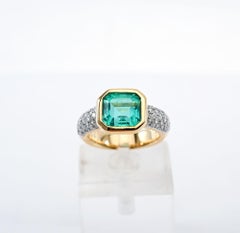 H Stern Emerald and Diamond Ring