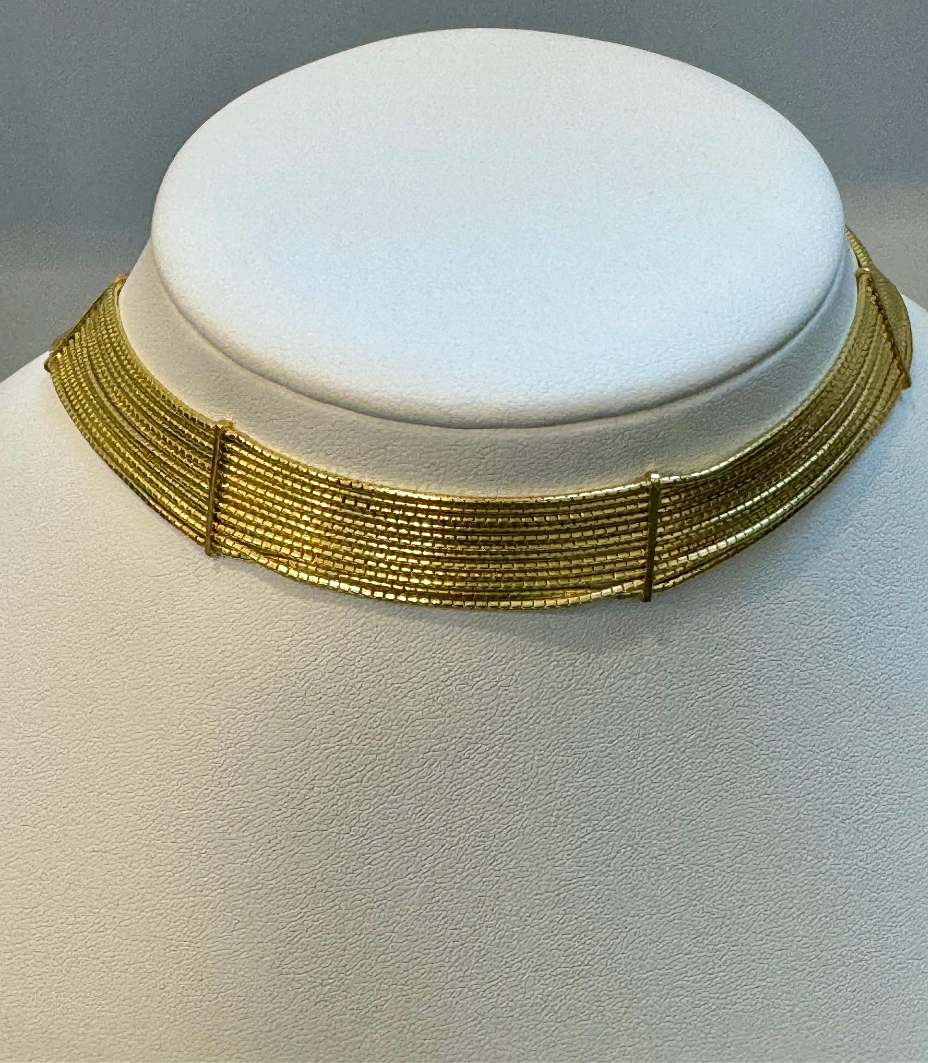 H. Collection'Stern Filamenti in oro 18KY Collana e Bracciale, 85 Gm in vendita 6