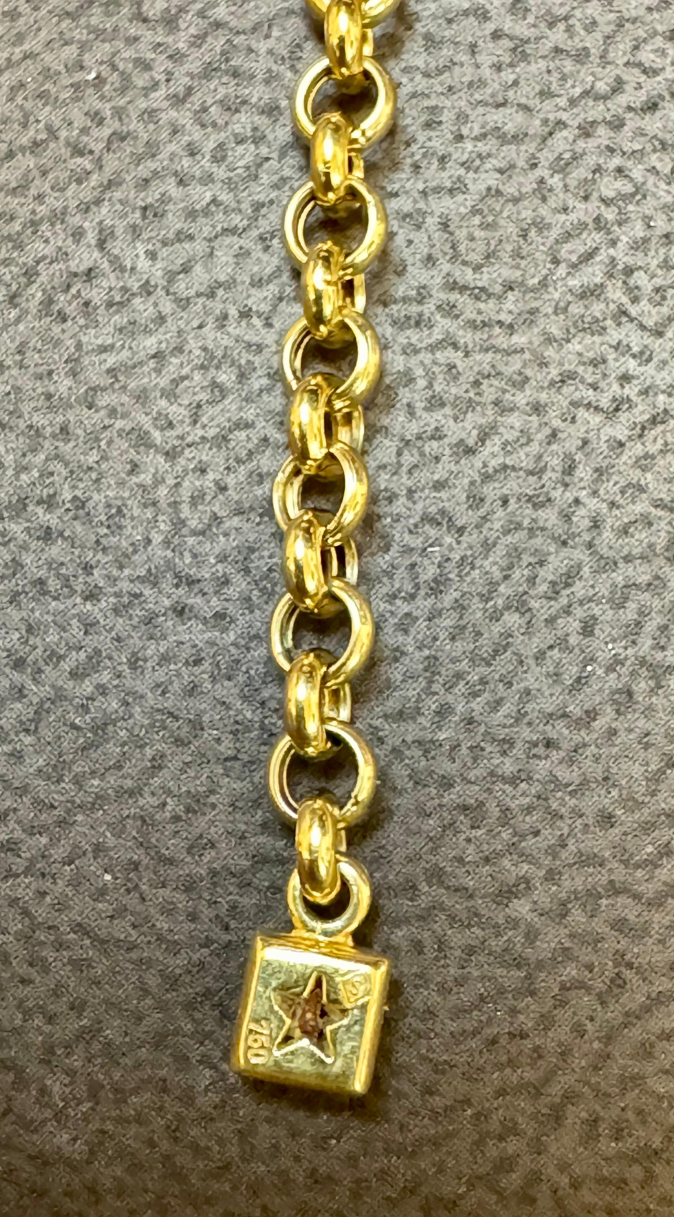 H. Collection'Stern Filamenti in oro 18KY Collana e Bracciale, 85 Gm in vendita 7
