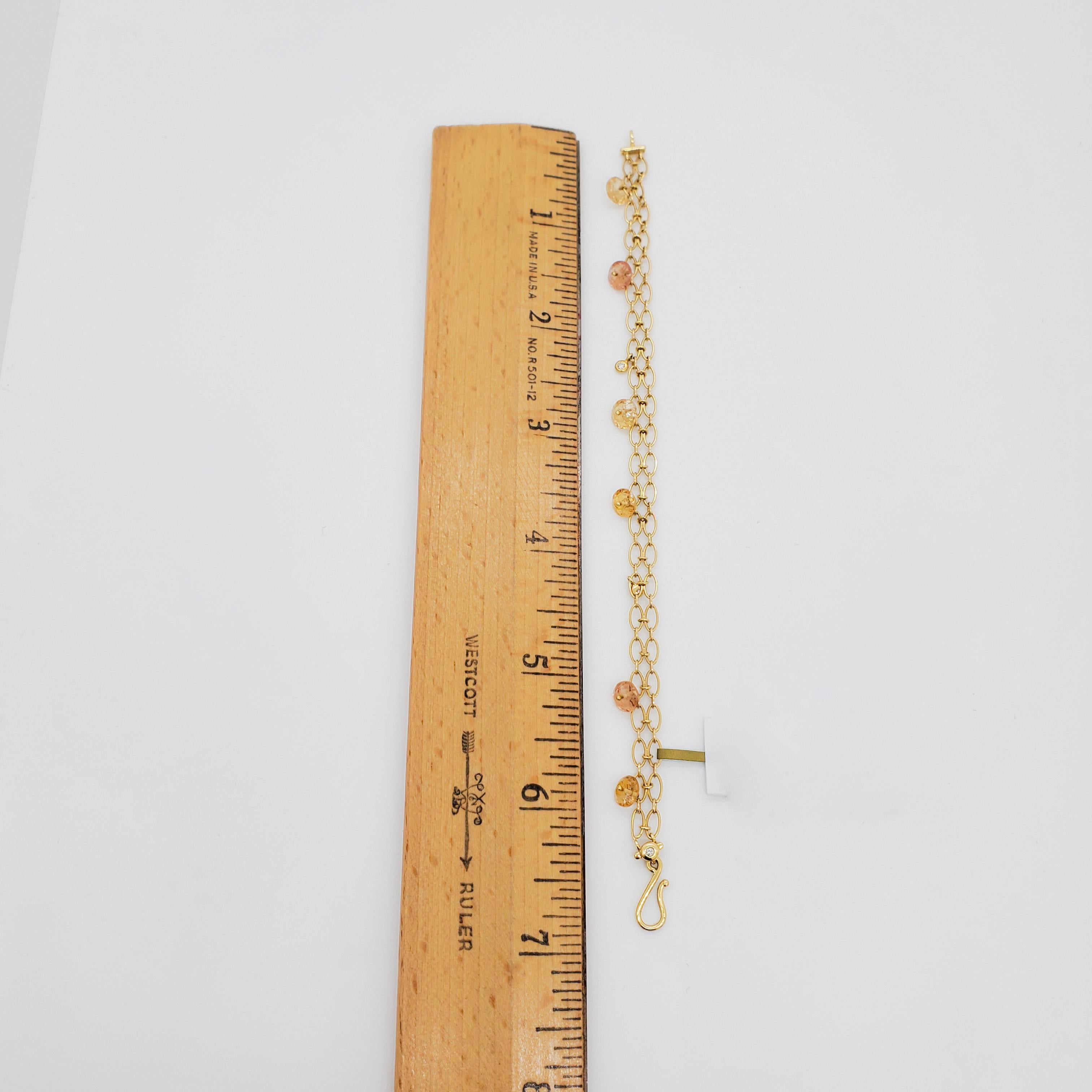 H. Stern Flower and Diamond Bracelet in 18k Yellow Gold 1