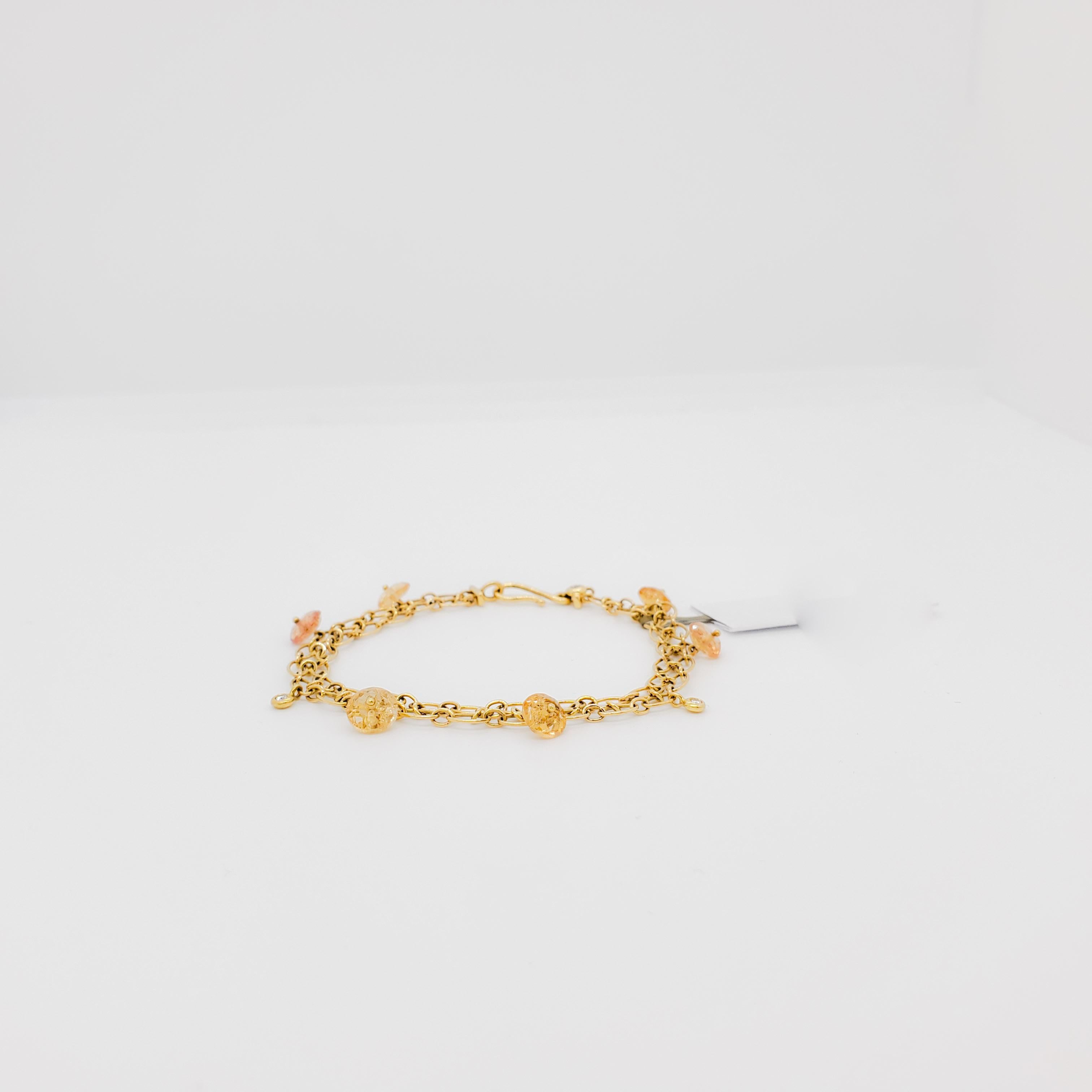 H. Stern Flower and Diamond Bracelet in 18k Yellow Gold 3