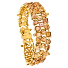 H. Stern Gem Set Flexible Bracelet 18Kt Yellow Gold with 58.68 Cts in Gemstones