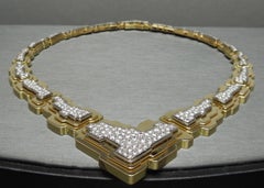 H. Stern Geometric 18 Karat Gold and Diamond Trio Set