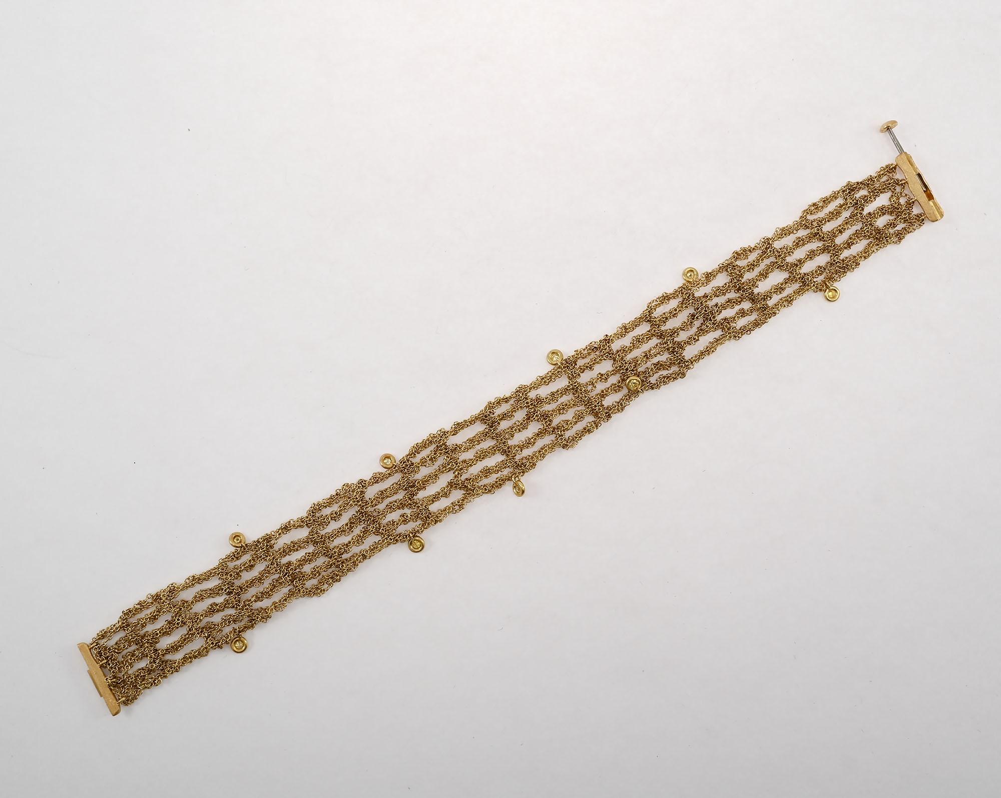 Taglio rotondo H. Stern Gold Bracelet with Diamonds in vendita