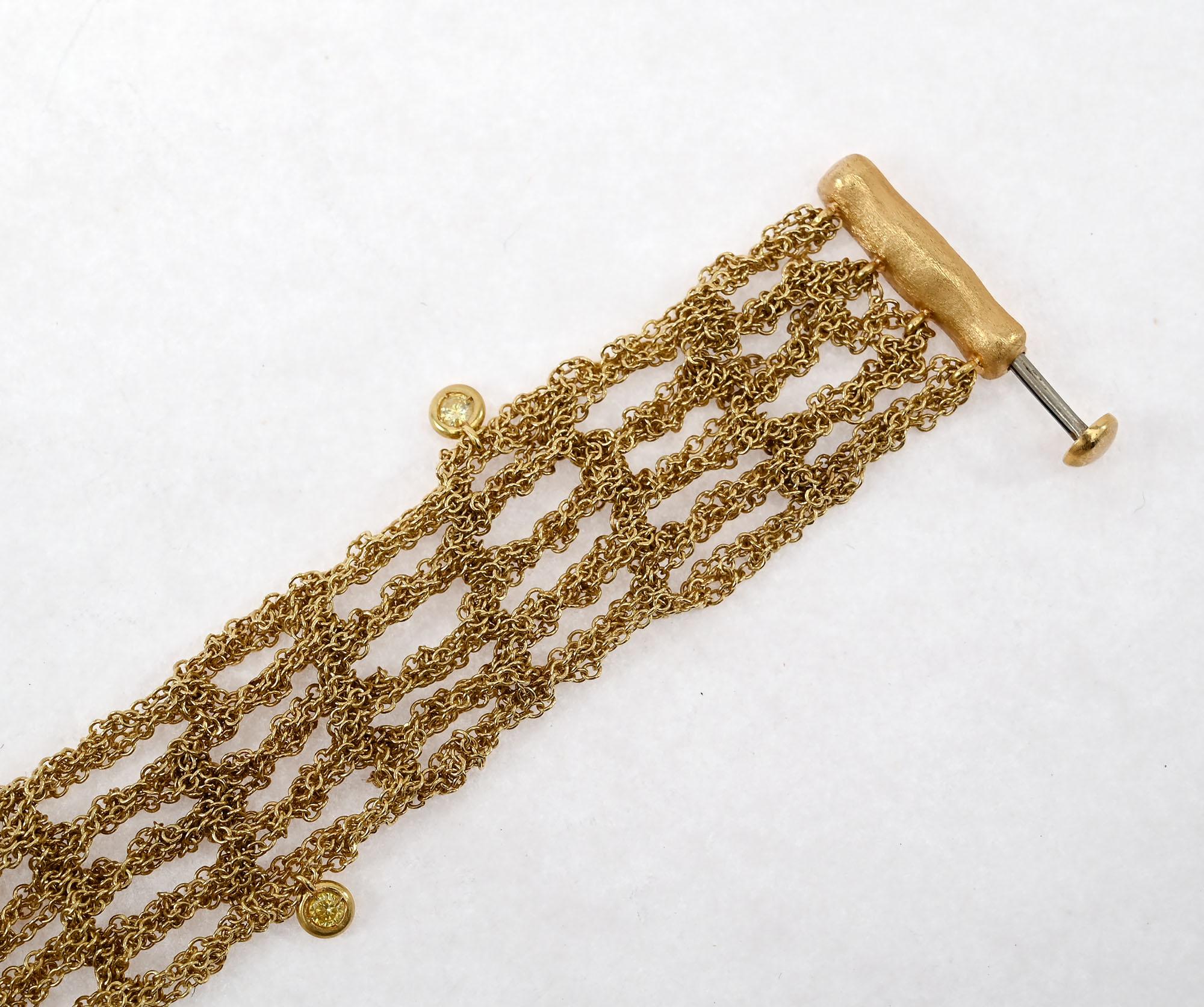 H. Stern Gold Bracelet with Diamonds In condizioni ottime in vendita a Darnestown, MD