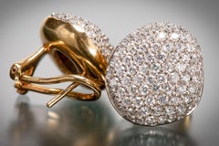 H. Stern Golden Stone Diamond Pave Earrings