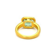 H. Stern Green Tourmaline and Diamond Ring in 18K Gold