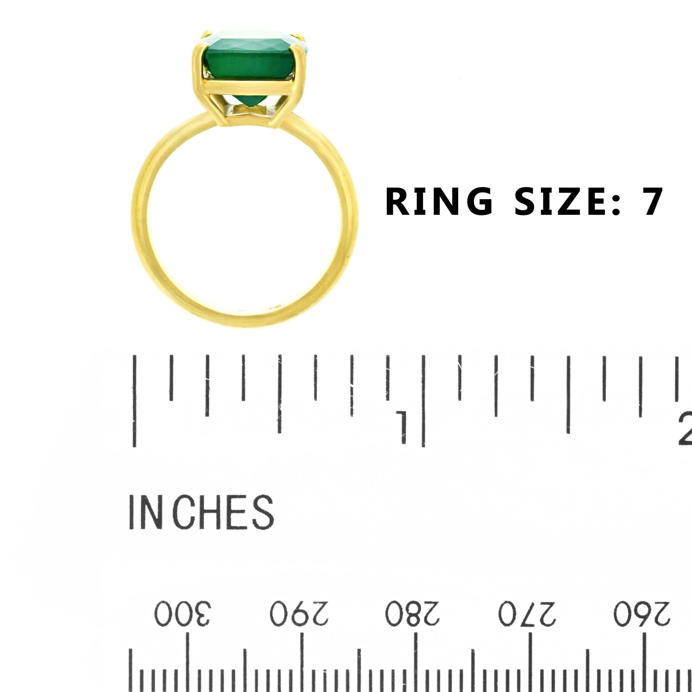 green tourmaline gold ring