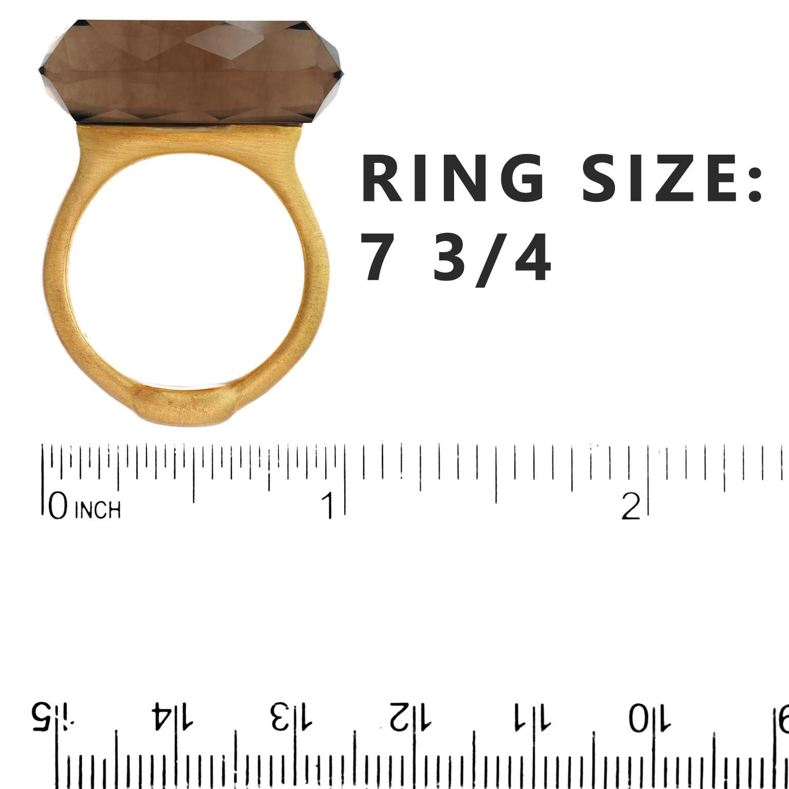 Women's or Men's H. Stern Hypermodern 29.0-Carat Citrine Ring For Sale