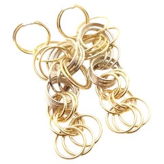 H. Stern, boucles d'oreilles pendantes longues en or jaune et blanc
