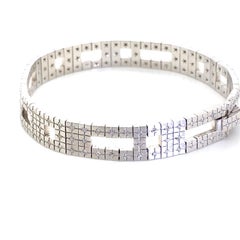 H Stern Metropolis Collection 18 Karat White Gold and Diamond Bracelet