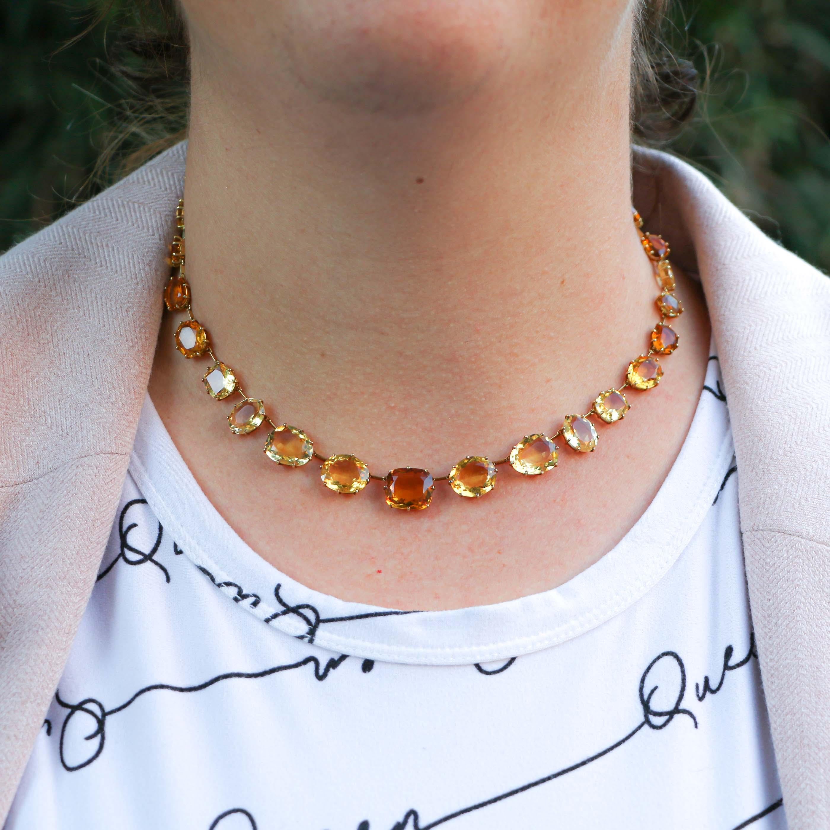 citrine choker