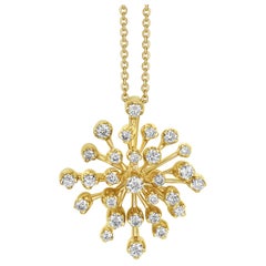 H. Stern Noble Gold Snowflake Necklace
