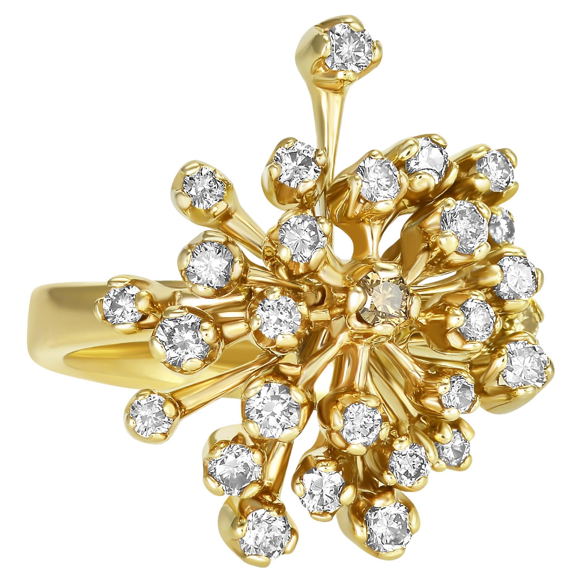 H. Stern Noble Anello fiocco di neve in oro in vendita