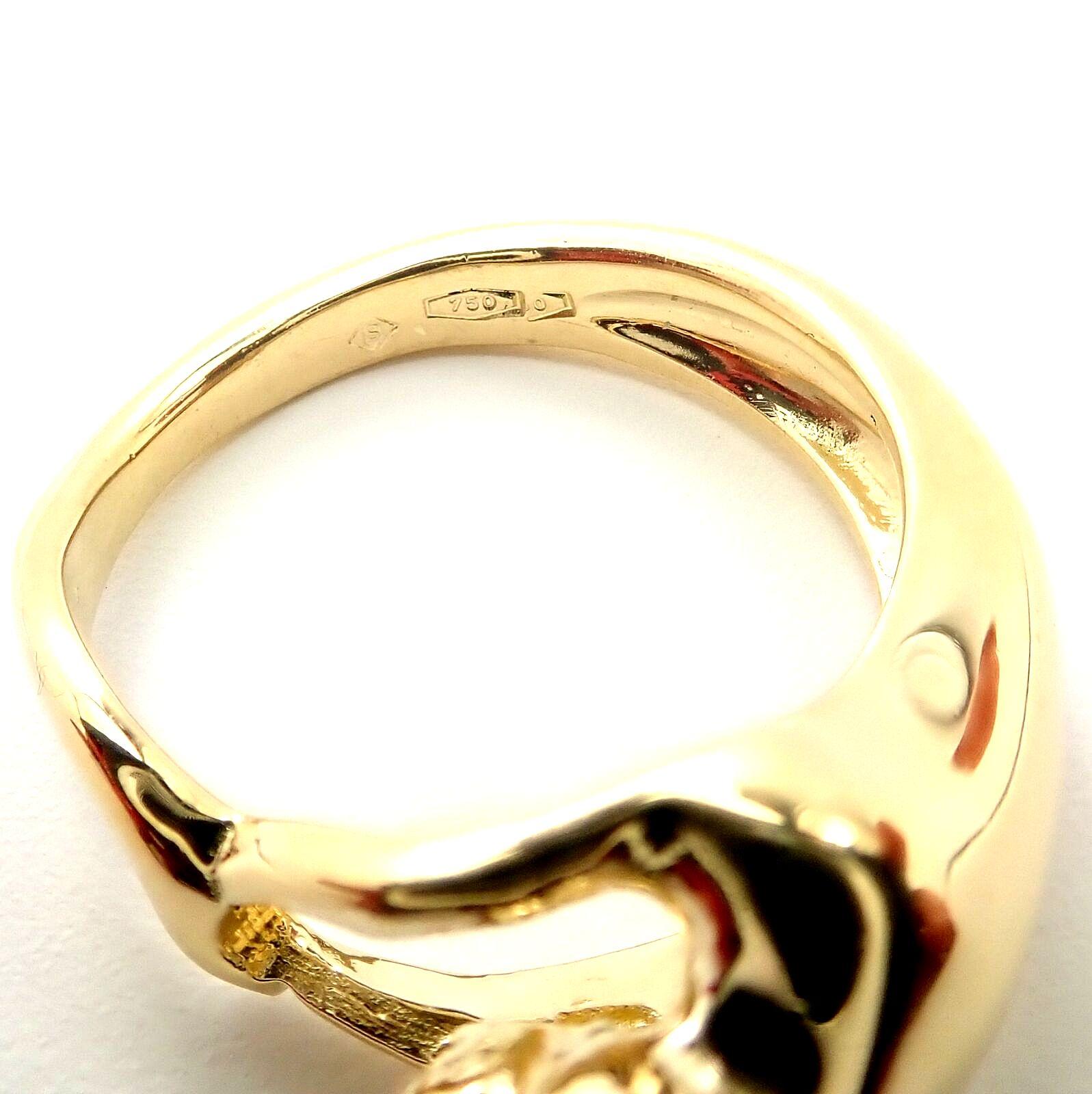 H. Stern Panther Diamond Yellow Gold Ring 1