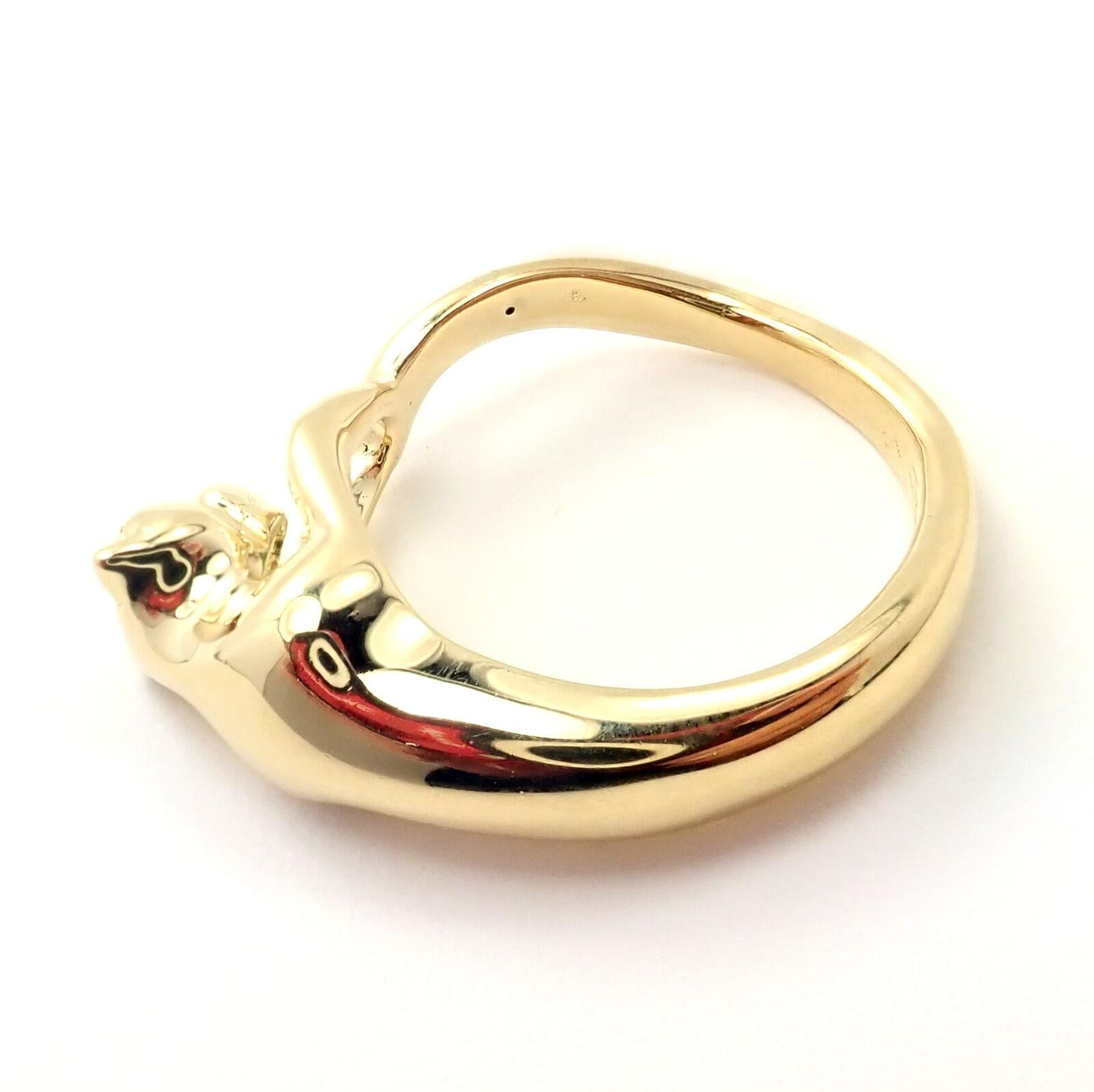 H. Stern Panther Diamond Yellow Gold Ring 3