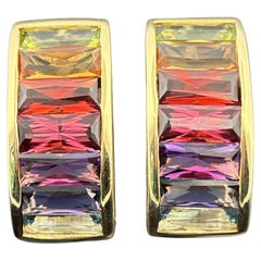 H. Stern Rainbow Collection Gemstone Earrings 18k Yellow Gold H. Stern Rainbow Collection Gemstone Earrings 18k Yellow Gold